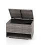 Outdoor storage box, 186 l, with shoe shelf, Black, 95 × 60 × 58 cm