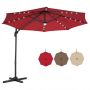 Outdoor umbrella, 28 LED lights, 300 × 300 × 260 cm