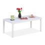 Dārza galds Relaxdays 10049580_49, Balts, 98 × 39 × 48 cm
