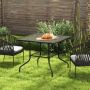 Outdoor dining table, Black, 88.9 × 88.9 × 71.1 cm