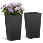 Āra puķu podi VEVOR F3055W-BK, 2 gab, Melna, 300 × 300 × 550 mm