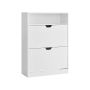 Shoe cabinet 24x80x102cm., white