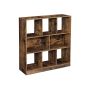 Antique bookcase, 8 compartments