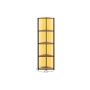 Shelf 24.8x48x146.6cm., black/brown