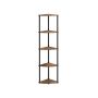 Shelf 38.3x27x139cm., brown/black