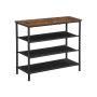 Shoe rack, brown/black