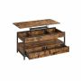 Coffee table 63x50x100cm., brown/black