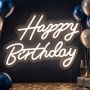 LED-вывеска ко дню рождения Relaxdays 10051878_1081, HAPPY BIRTHDAY, 28 × 40 × 1 см