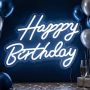 LED-вывеска ко дню рождения Relaxdays 10051878_1082, HAPPY BIRTHDAY, 28 × 40 × 1 см