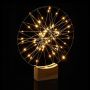 LED gaismas virtene Relaxdays, Balta, 30 × 25 × 3,5 cm