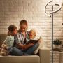 LED floor lamp, dimmable, Black, 171–185 × 30.5 × 25 cm