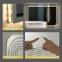 LED bathroom mirror, 3 light temperatures, 70 × 50 cm