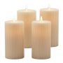 LED-свечи Relaxdays 10051758_125, 4 шт, Ø 8 × 17,5 см