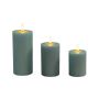 LED sveces Relaxdays, 3 gab, 13 × 7,5 cm; 15 × 7,5 cm; 18 × 7,5 cm