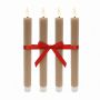 LED sveces Relaxdays, 4 gab, 25 × 2 cm