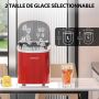 Ice maker, 9 cubes, Silver, 24 × 35.5 × 31.7 cm
