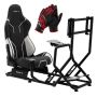 Кабина гоночного симулятора Huzaro Speed 6.0, с держателем монитора, 83 × 52 × 57 см