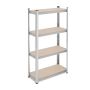 Plauktu bloks Relaxdays, 4 plaukti, 70 × 138 × 30 cm