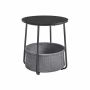 Side table 45x50cm., black/gray