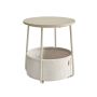 Side table 45x50cm., light brown/cream color