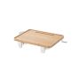 Hanging bedside table 27x37.8x7.9cm., light brown