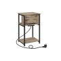 Coffee table 30x34x58cm., light brown/black
