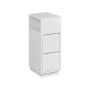 Bedside table 30x25x65cm., white