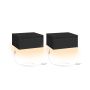 Set of 2 hanging bedside tables 35x40x18cm, black