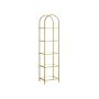 Transparent shelf 30.2x40x183.5cm., gold color