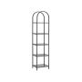 Transparent shelf 30.2x40x183.5cm., black