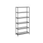 Transparent shelf 30x80x177.3cm., black