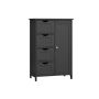 Bathroom cabinet 30x55x82cm., black