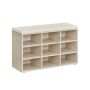 Hallway bench 30.3x78.5x48cm., light brown/cream color