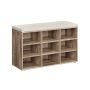 Hallway bench 30.3x78.5x48cm., light brown/cream color