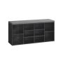 Hallway bench 30x104x48cm., black