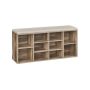 Hallway bench 30x104x48cm., light brown/cream color