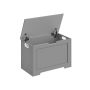 Shoe bench with storage box 40x76x48cm., gray