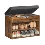 Hallway bench 30x60x44cm., black/brown