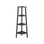 Corner shelf 33.4x33.4x125cm., black