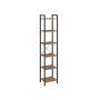 6-tier shelf 187.5 x 40 x 30 cm, vintage brown-black color