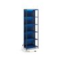 Plaukts ar apgaismojumu 30,3x60x178,6 cm, melns