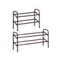 Shoe shelf 23x83x42cm., dark brown