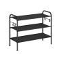 Apavu plaukts 28x68x53cm, melns