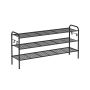 Apavu plaukts 28x114x53cm, melns