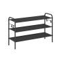 Apavu plaukts 28x85x53cm, melns