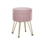 Pouf with storage space 39x44.4cm., pink/gold color