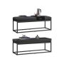 Pufs 43x112x40cm, melns