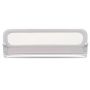 Bed guard, size M, 3 height levels, Grey/white, 180 × 36 × 60 cm