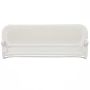 Bed guardrail, size S, 3 height levels, Grey/white, 150 × 35 × 60 cm