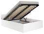 Bed with mattress and storage box, 160x200 cm, white
